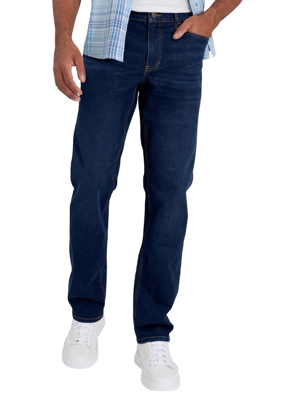 Izod Men's Straight-Leg Jeans in Dark Blue